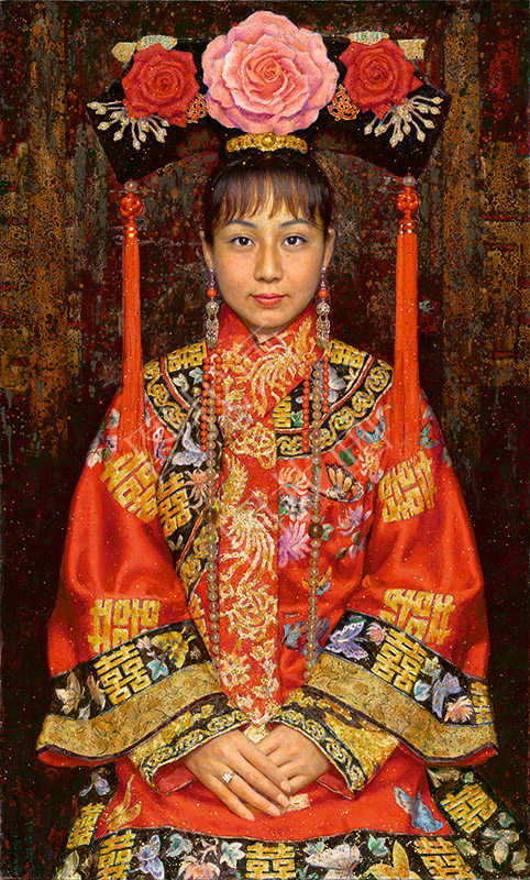 近现代 王征骅 新娘 60x100cm